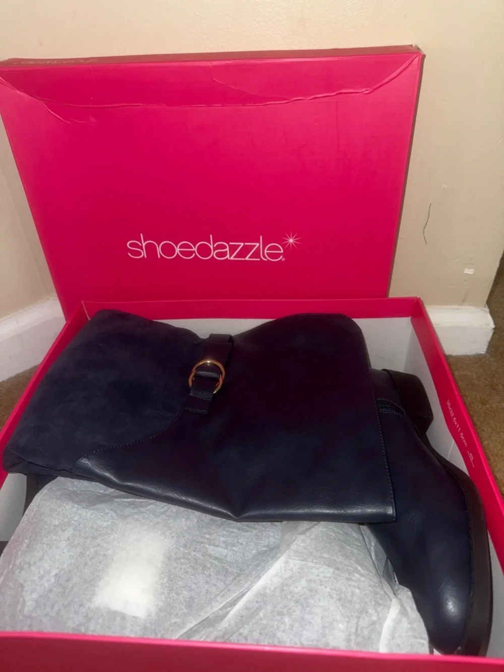 Navy Over-the-Knee Boots